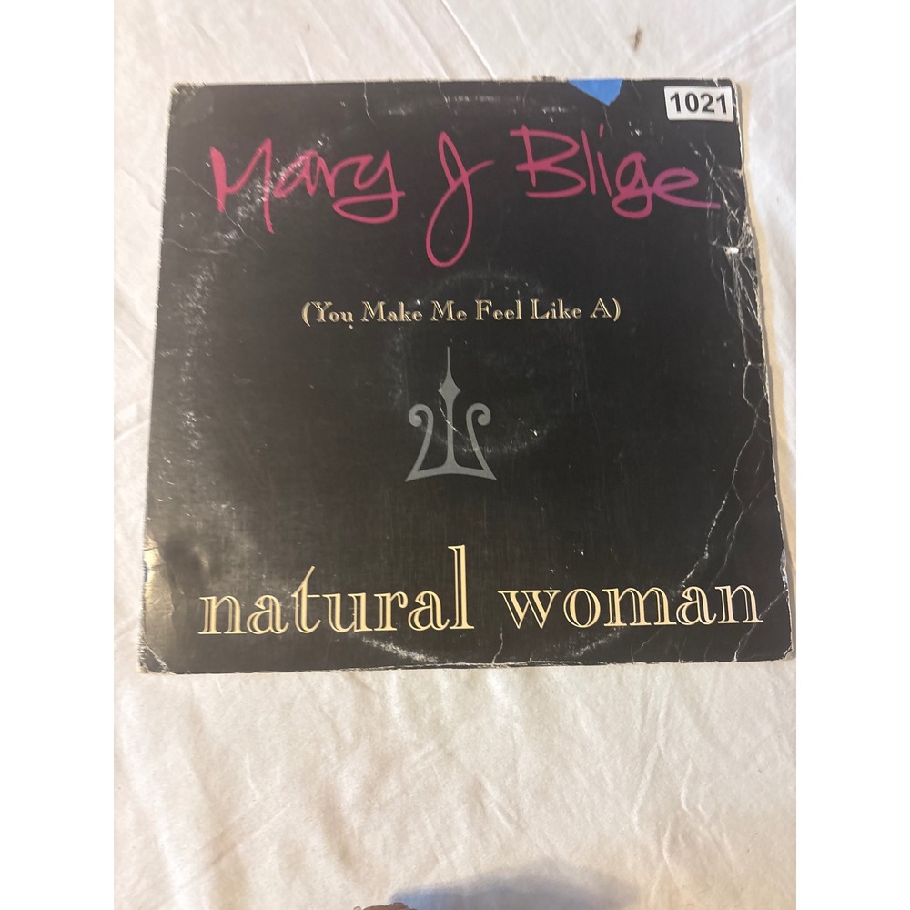 MCA Vinyl Record 12" Single Mary J Blige Natural Woman Black Fair UPT12-55152